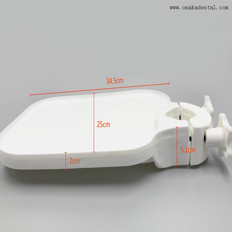 Plateau en plastique réglable dentaire de pièce de rechange d'unité dentaire