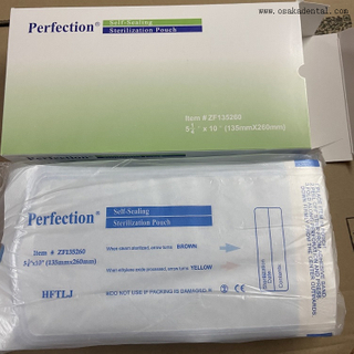 Pochette de stérilisation auto-scellante en matériau jetable dentaire OSA-P108