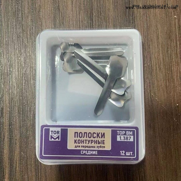 Bandes de matrice dentaire en acier inoxydable 1.387