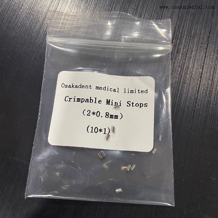 Mini-butées orthodontiques dentaires à sertir