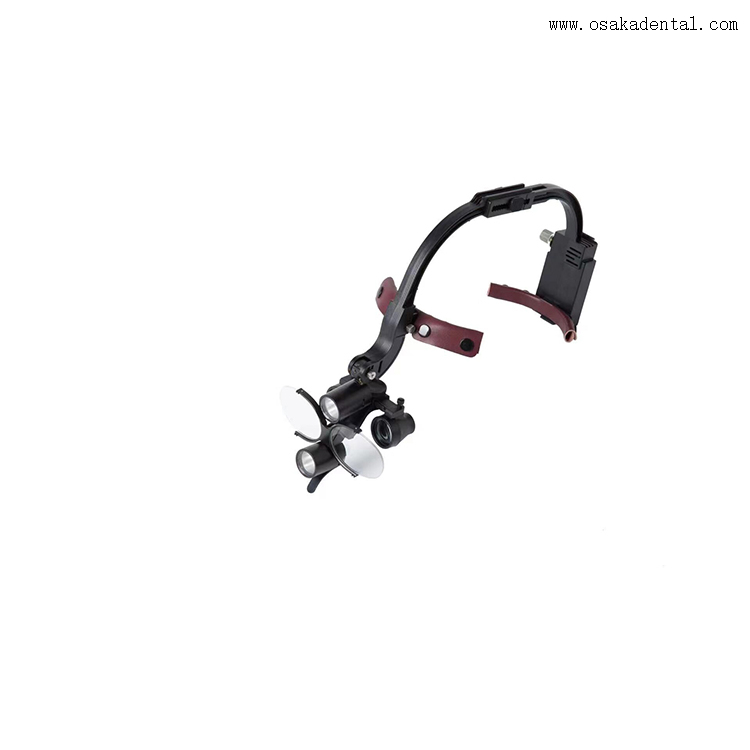 Loupes grossissantes dentaires avec lampe frontale LED