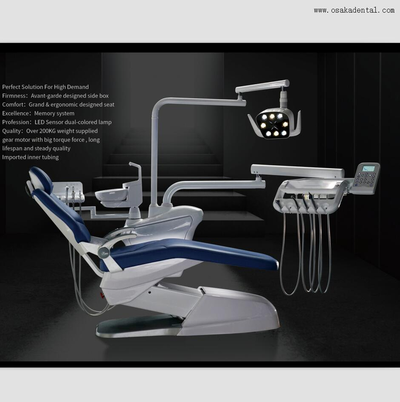 Fauteuil dentaire à lumière LED, nouveau Style, avec Base métallique de haute qualité OSA-S2