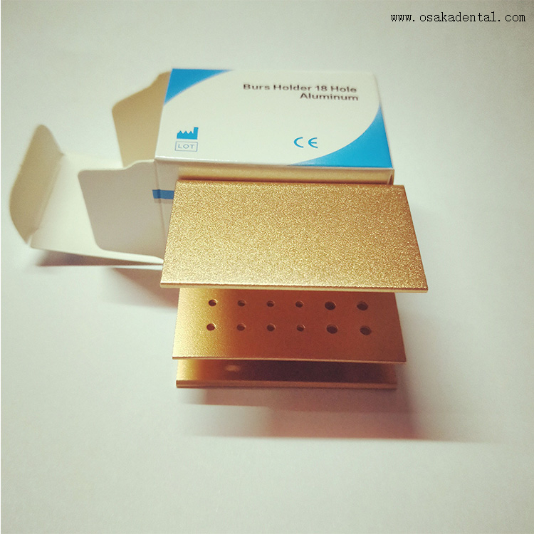 Porte-fraises dentaires à 18 trous, adapté aux fraises 12 FG et 6 RA