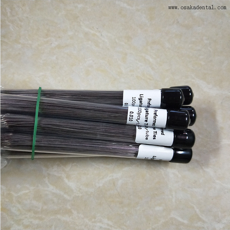 Liens de ligature préformés dentaires d'accessoires orthodontiques dentaires