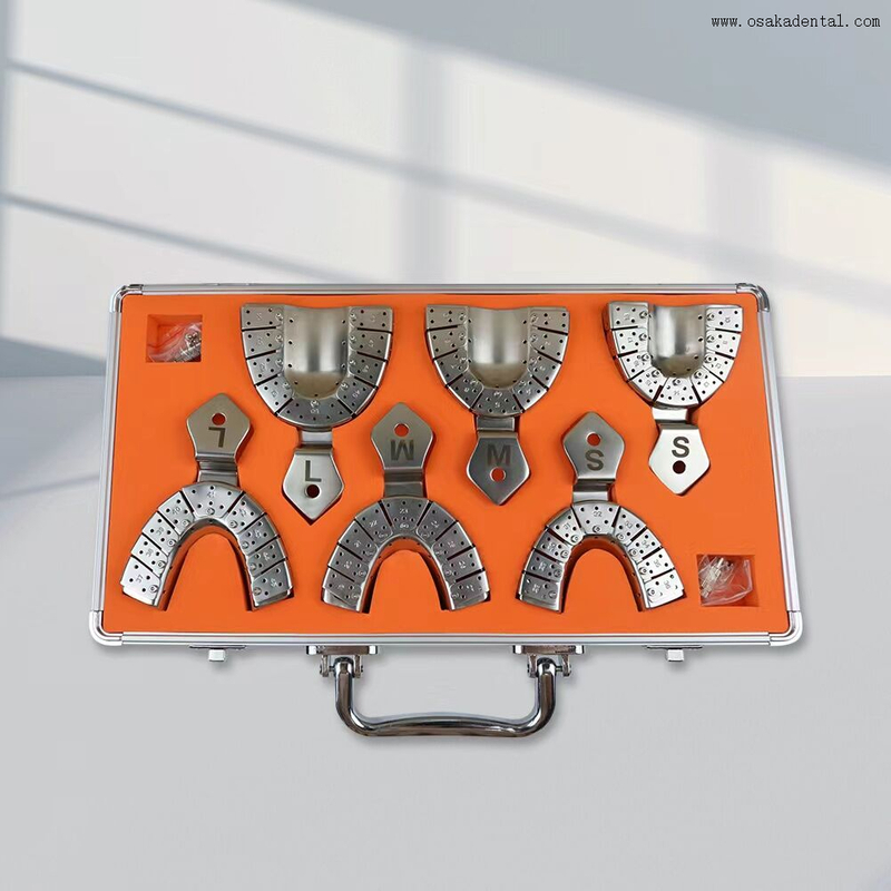 Plateaux d'impression professionnels pour implants dentaires, fabriqués avec des plateaux d'impression en acier inoxydable de haute qualité