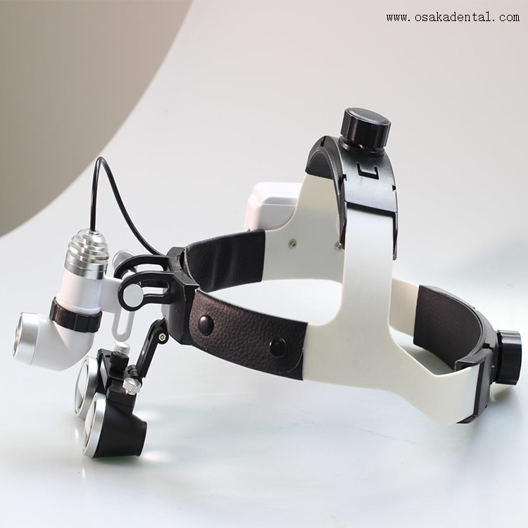 Loupe dentaire 2,5x avec lampe LED