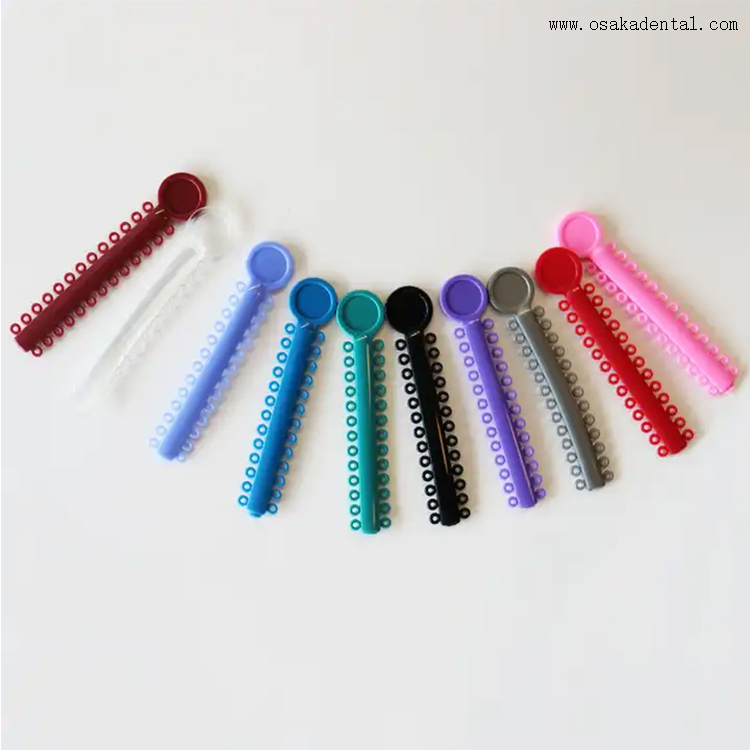 Cravate de Ligature orthodontique multicolore dentaire bon marché OSA-F729-S3