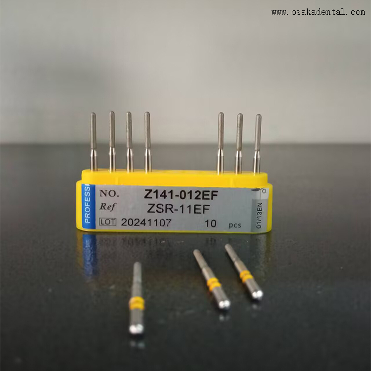 Fraises diamantées dentaires pour la préparation de zircone frittée