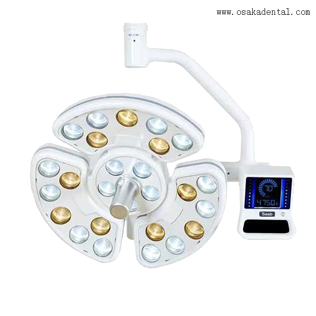 ‌Chariot mobile réglable pour éclairage chirurgical dentaire avec bras rotatif à 360°