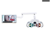 Lampe chirurgicale à capteur de fonctionnement dentaire, avec enregistrement par caméra vidéo, avec bras à installer sur le moniteur