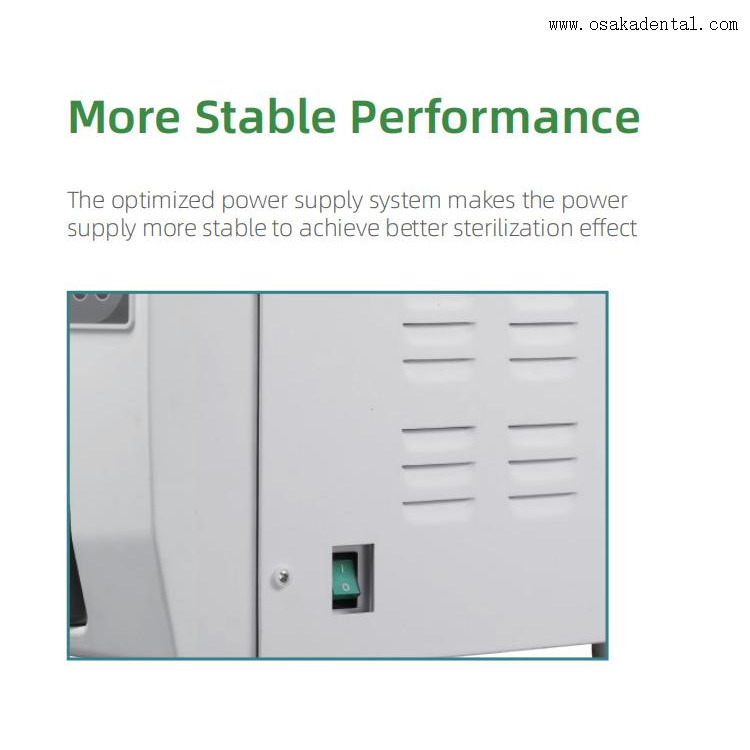 Réservoir d'eau à ouverture de classe N européenne, affichage numérique, autoclave dentaire 8L/12L pour unité dentaire 