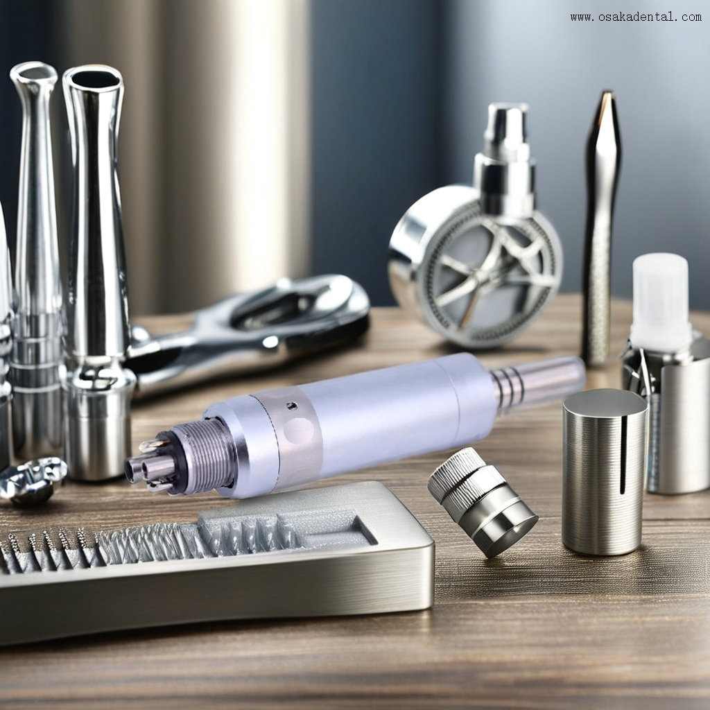 Moteur pneumatique dentaire avec fibre optique 6 trous