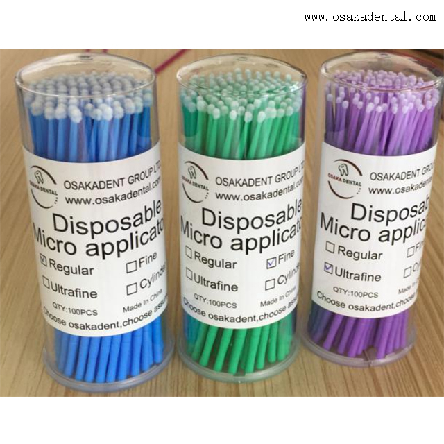 Applicateur de micro en plastique de marchandises jetables dentaires