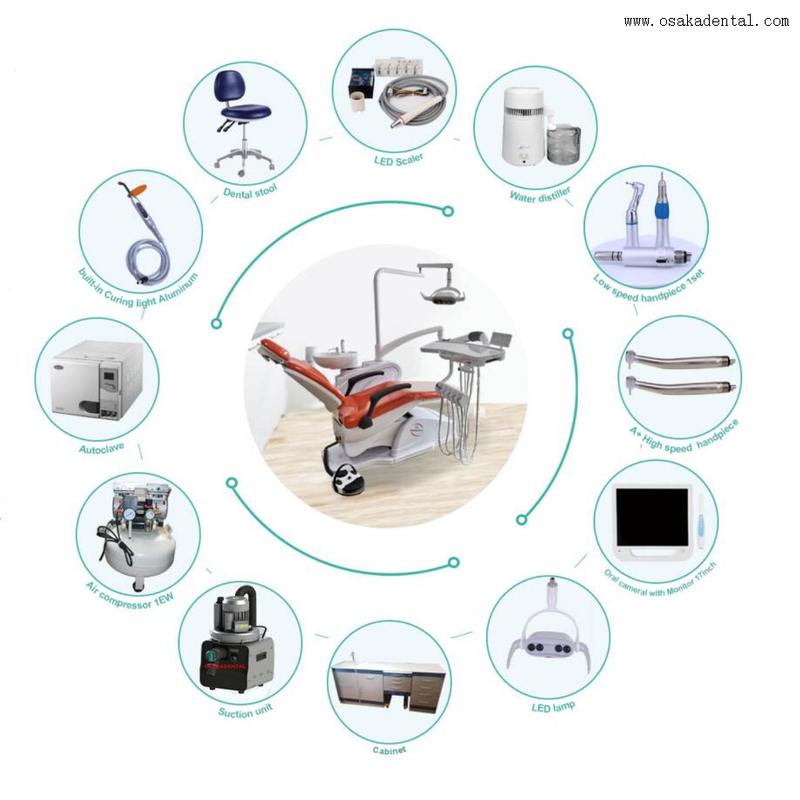 Unité de chaise dentaire portable pour la nouvelle clinique