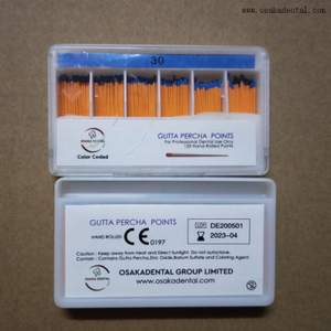 Matériau de remplissage orthodontique dentaire 02points coniques Gutta Percha