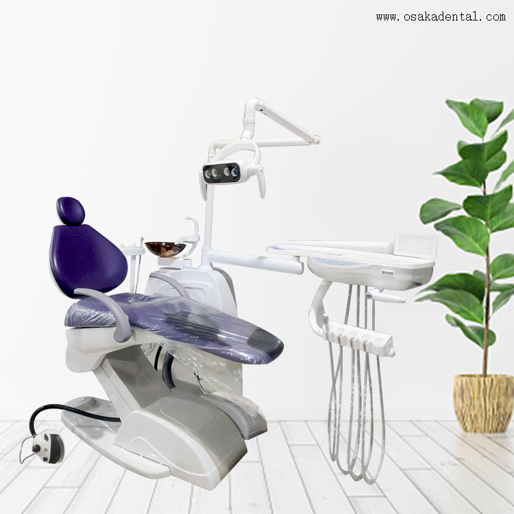 Fauteuil dentaire avec lampe à LED / Unité de fauteuil dentaire simple et élégante