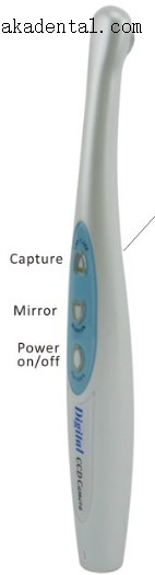 Caméra buccale USB dentaire de couleur blanc + bleu