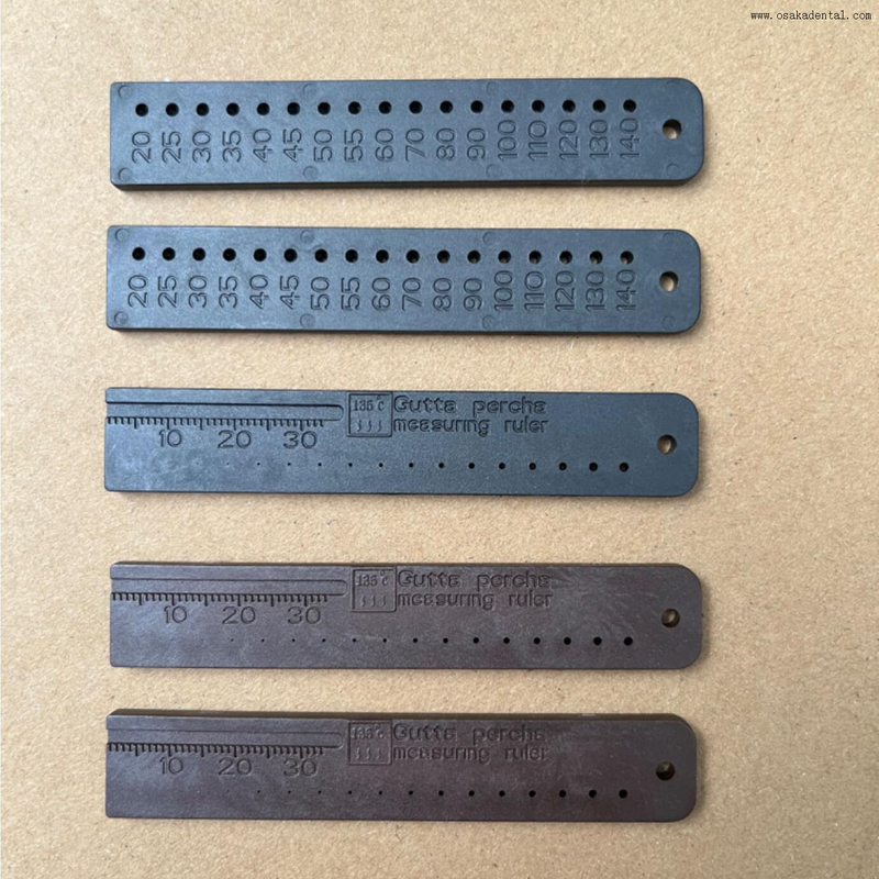 Règle de mesure de la gutta percha