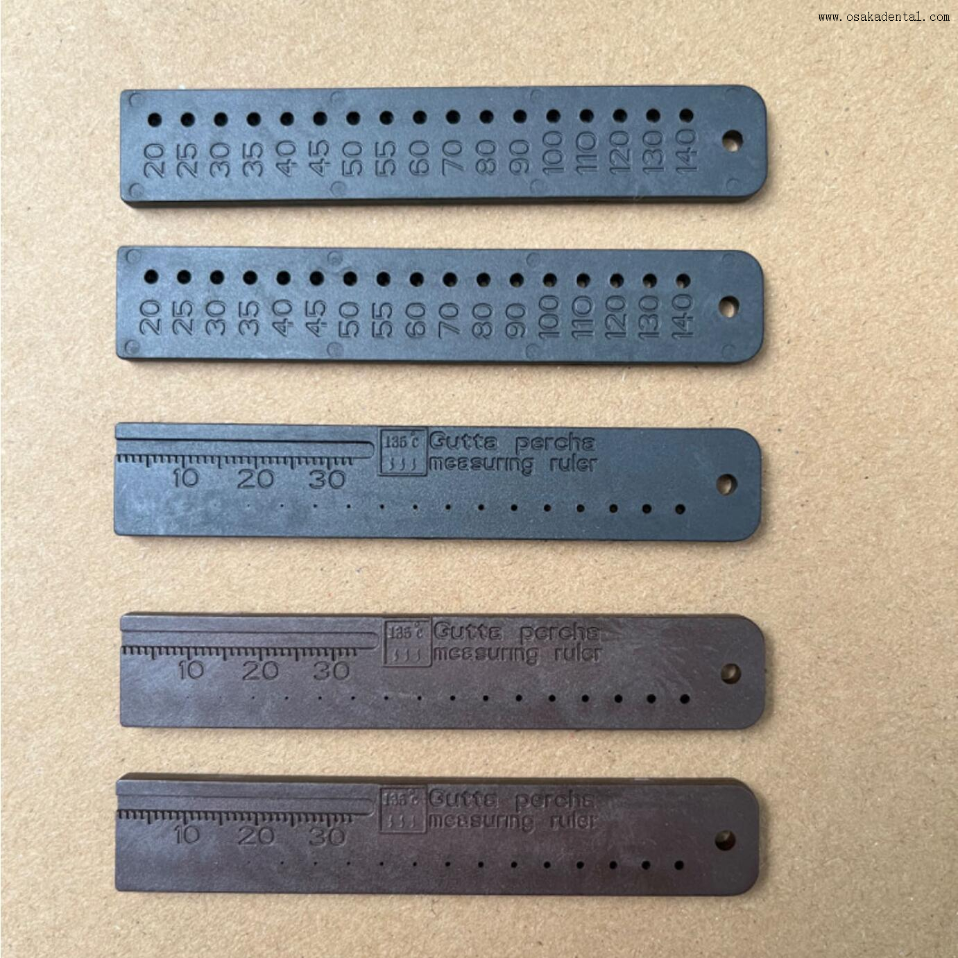 Règle de mesure de la gutta percha