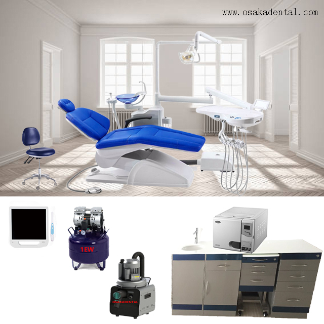 Fauteuil dentaire simple avec armoire dentaire pour clinique dentaire