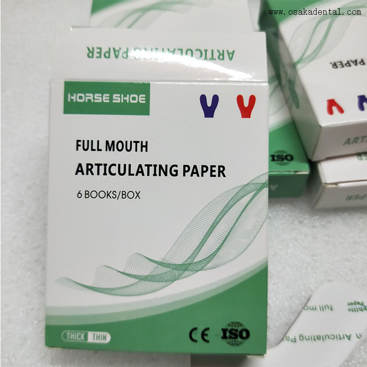 Papier articulé à bouche complète en forme de fer à cheval