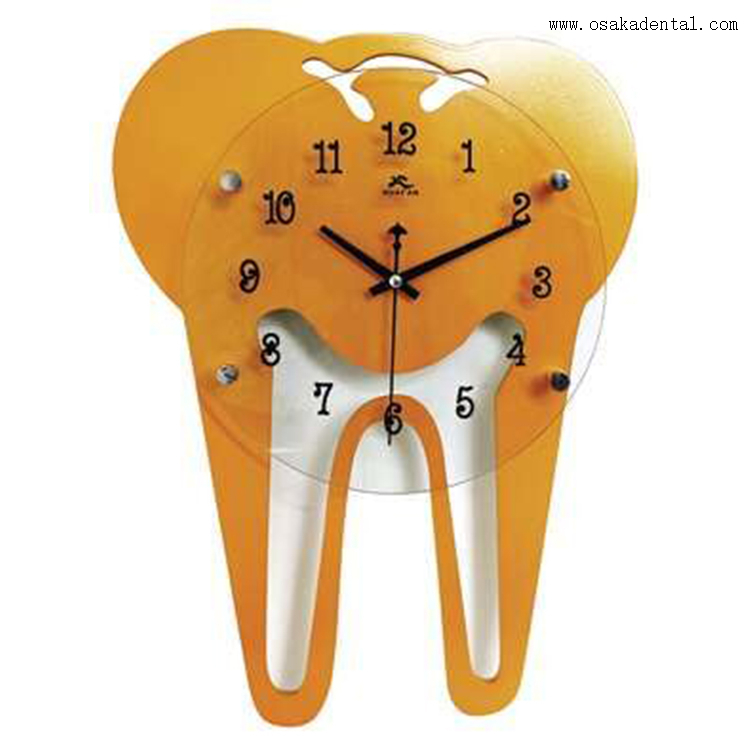 Horloge en forme de dents dentaires pour clinique dentaire