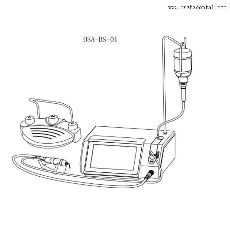 Chirurgie osseuse piézo-électrique ultrasonique dentaire, écran tactile HD, machine ultrasonique pour os piézo-chirurgie