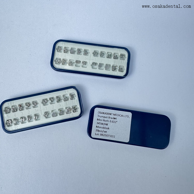 Emballage de boîte de support métallique monobloc orthodontique ROTH/MBT