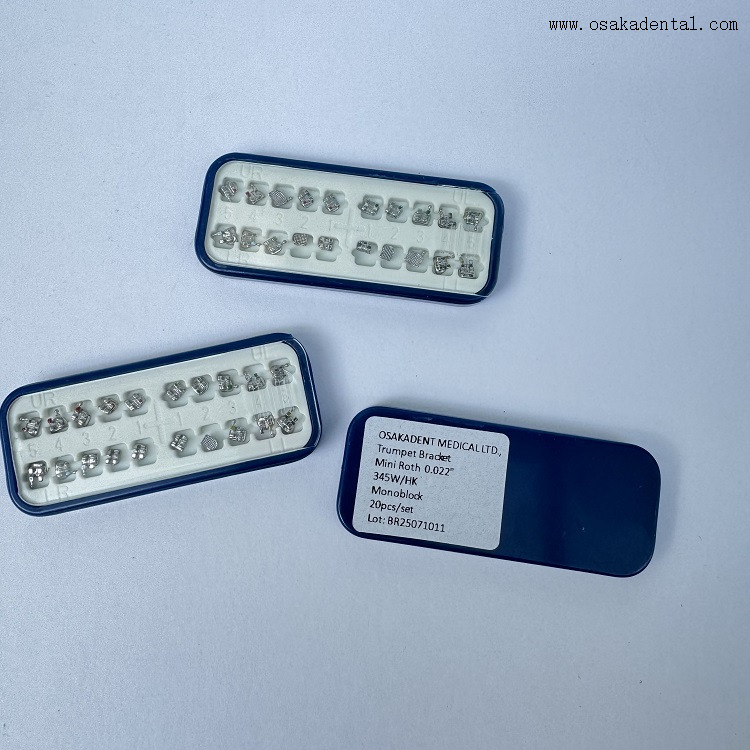 Emballage de boîte de support métallique monobloc orthodontique ROTH/MBT