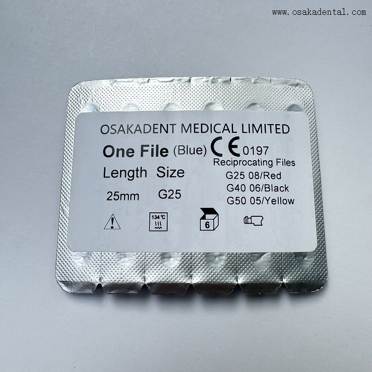 Fichiers Endo dentaires Fichiers bleus alternatifs