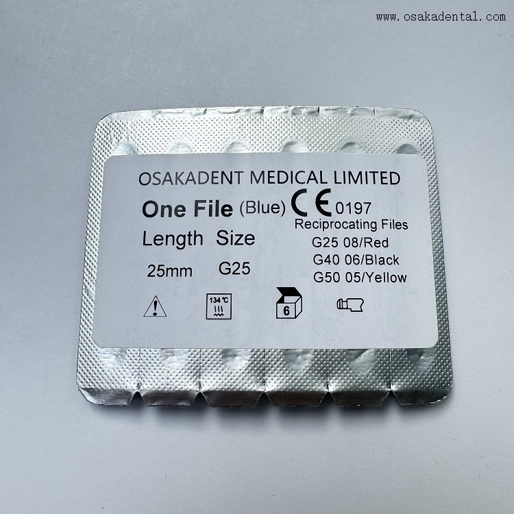 Fichiers Endo dentaires Fichiers bleus alternatifs