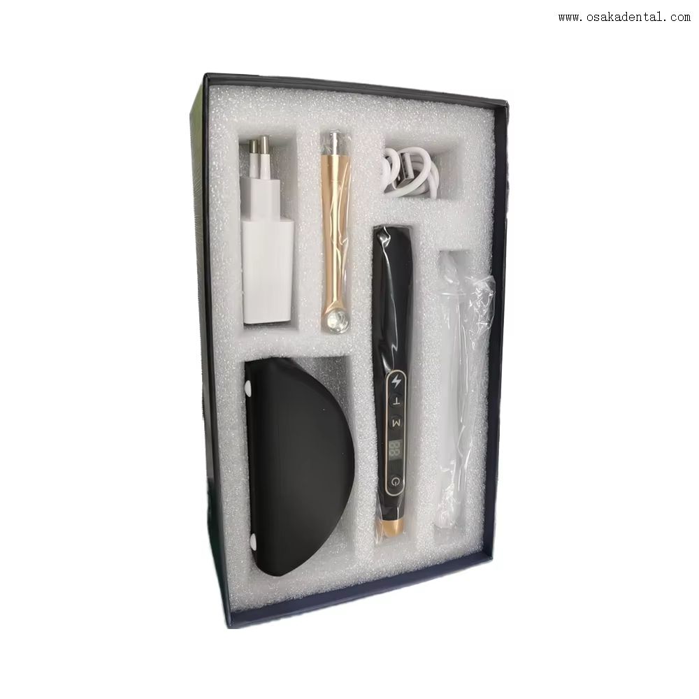 Lampe dentaire à polymérisation d'une seconde, couleur noir et blanc