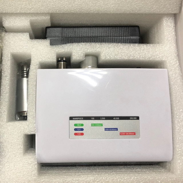 Micromoteur électrique dentaire chirurgical sans balais avec commande tactile et LED