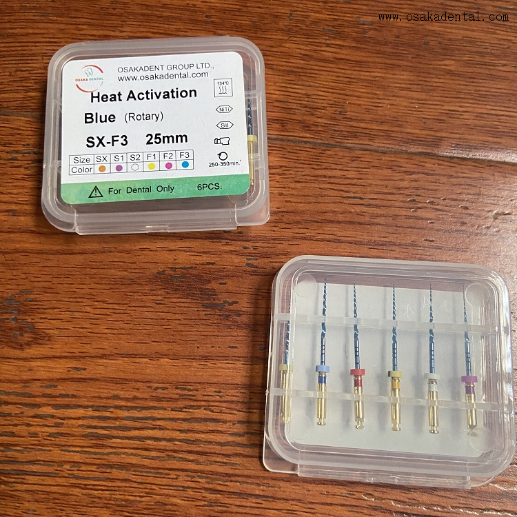 Limes dentaires spéciales Super Niti OSA-V - Bleu