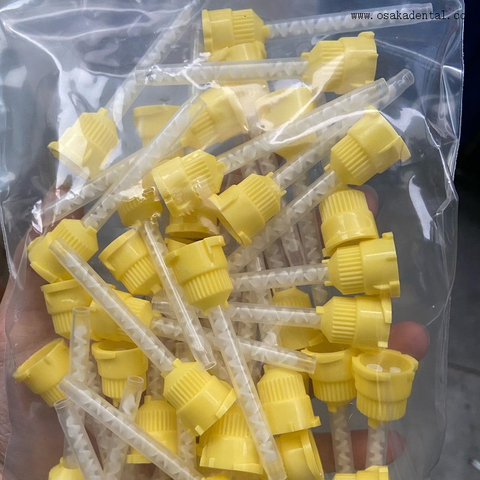 Embouts de mélange dentaires jetables HP jaunes longs et courts 1:1 TPT-3