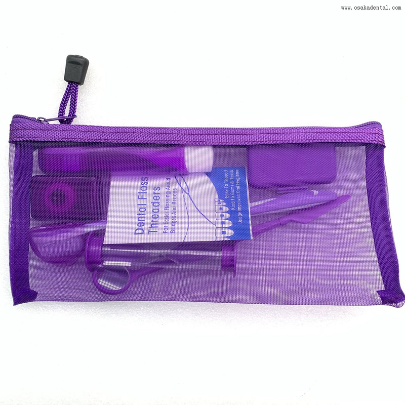 Kit orthodontique de haute qualité 8pcs avec minuterie dans un sac en nylon