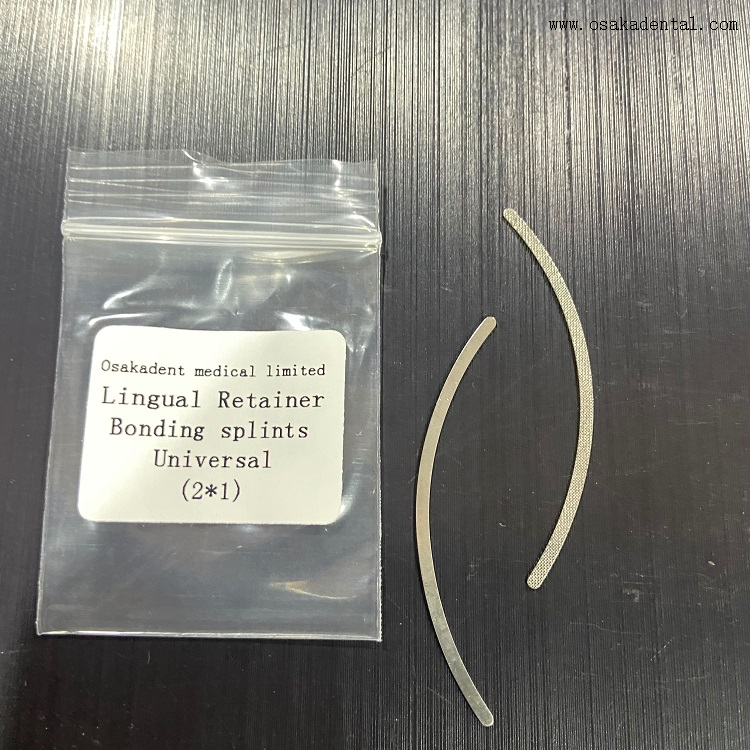Attelles de liaison de retenue linguale orthodontique dentaire universelles