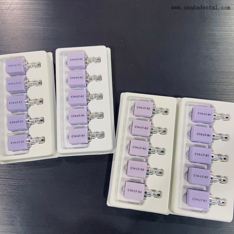 Différents types de blocs de céramique avec mandrins