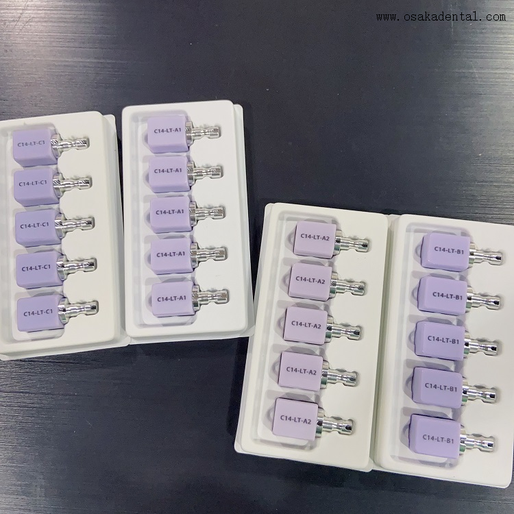 Différents types de blocs de céramique avec mandrins