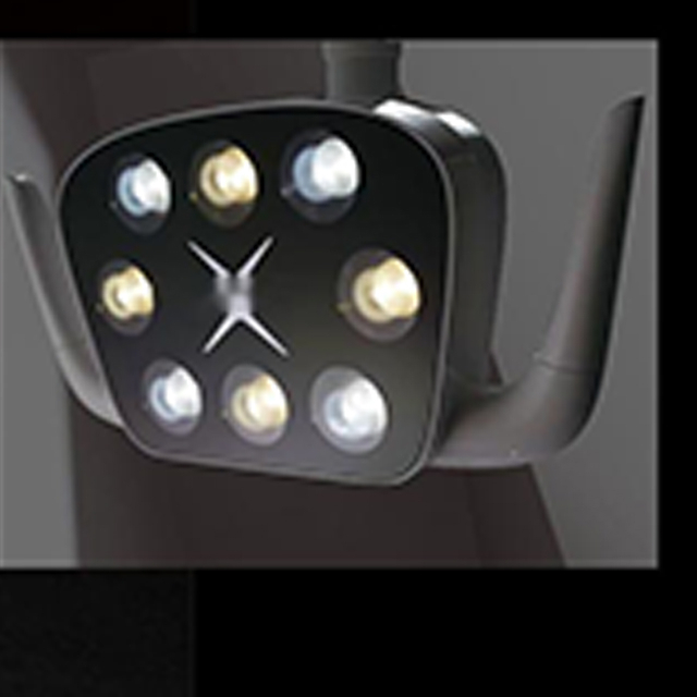 Lampe de fauteuil dentaire en cuir confortable pour clinique dentaire avec matériau d'alginate d'impression dentaire