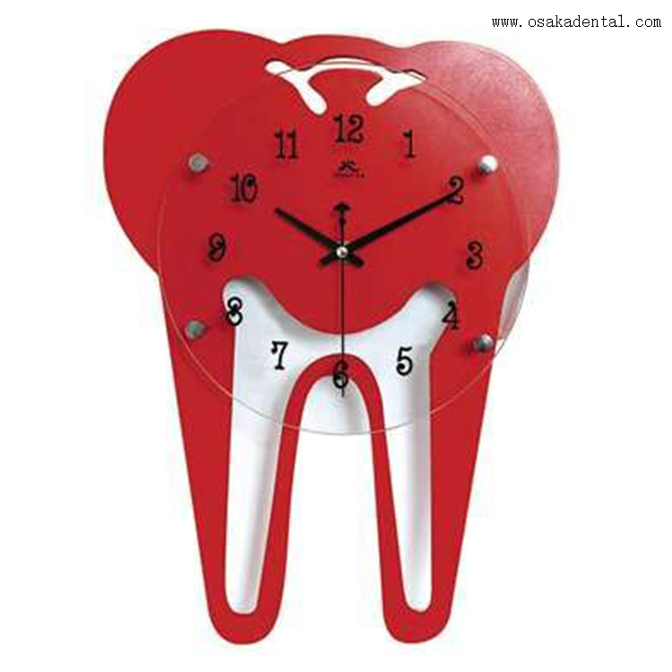 Horloge en forme de dents dentaires pour clinique dentaire
