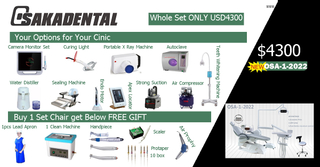 Ensemble d'unités dentaires avec option complète pour utilisation en clinique 