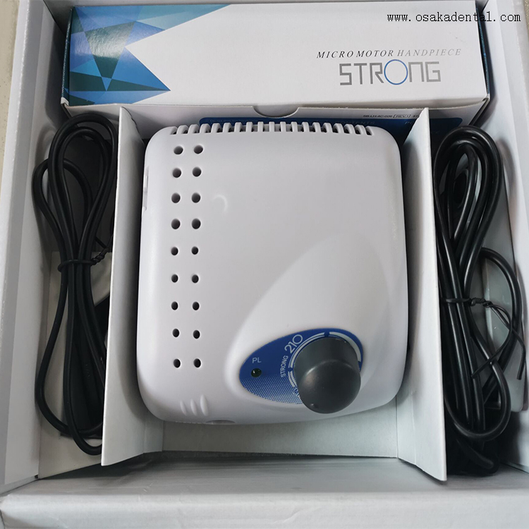 Micromoteur dentaire Strong 210 avec pièce à main différente