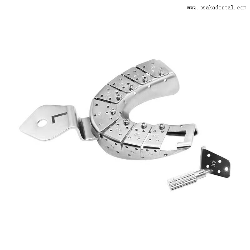 Plateaux d'impression professionnels pour implants dentaires, fabriqués avec des plateaux d'impression en acier inoxydable de haute qualité