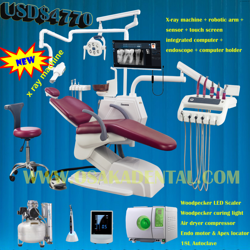 Unité dentaire à siège souple et grand pour utilisation en clinique Fauteuil dentaire avec option pour utilisation en clinique dentaire OSA-A2