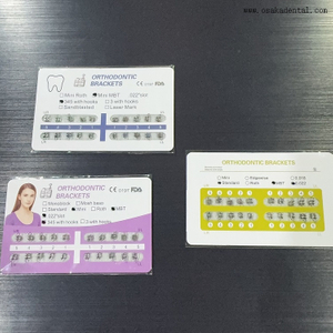 Support métallique collable monobloc orthodontique dentaire