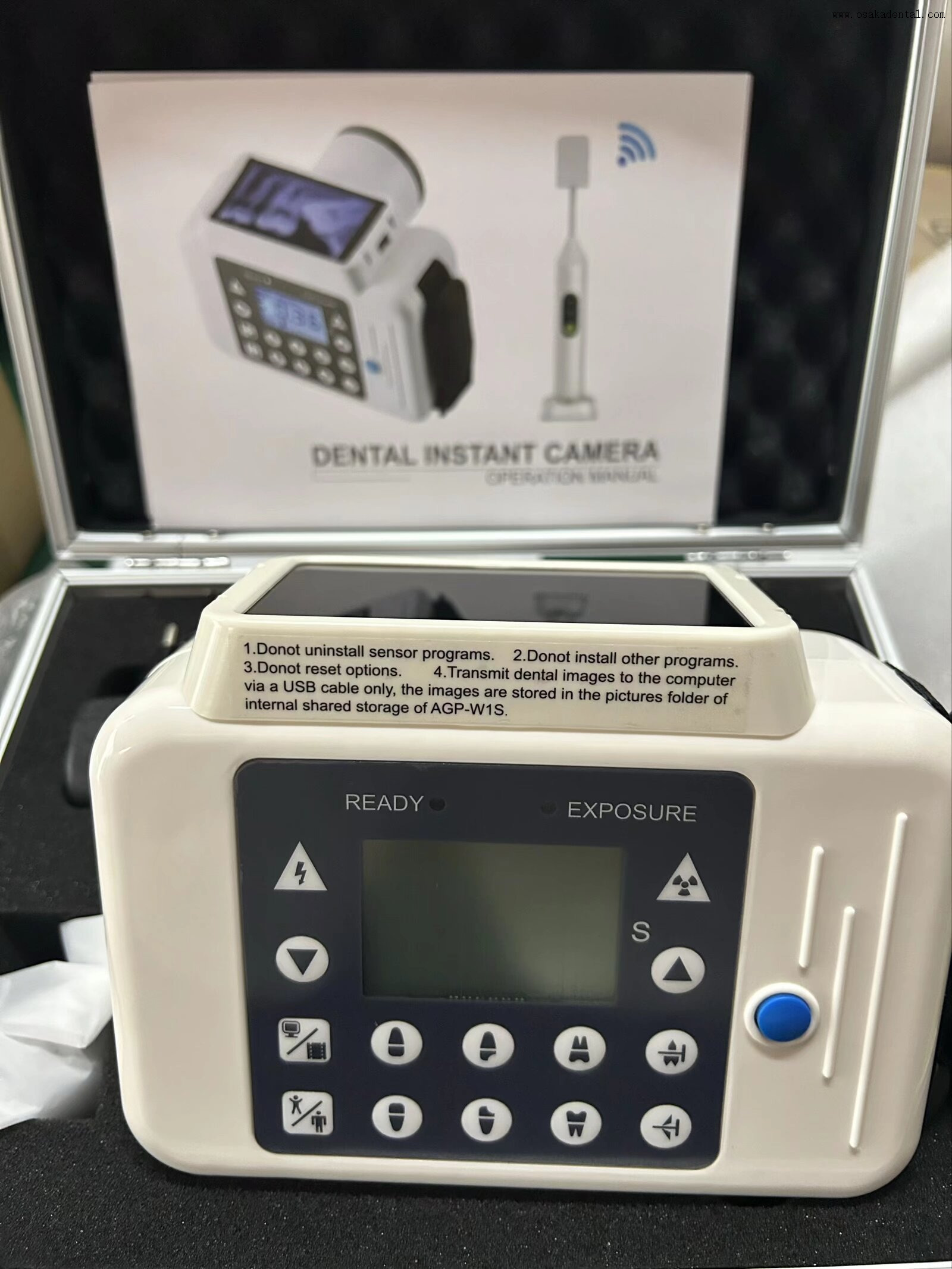 Unité de radiographie dentaire avec capteur sans fil