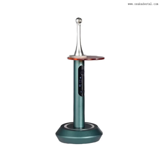 Lampe à polymériser dentaire colorée d'une seconde avec corps en métal