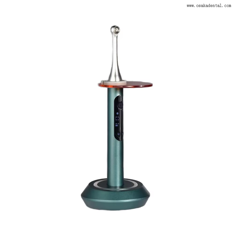 Lampe à polymériser dentaire colorée d'une seconde avec corps en métal