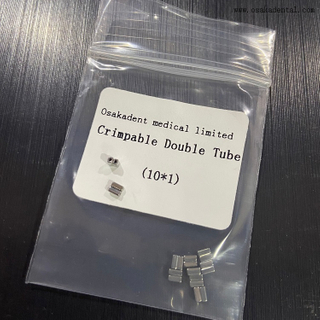 Double tube à sertir orthodontique dentaire